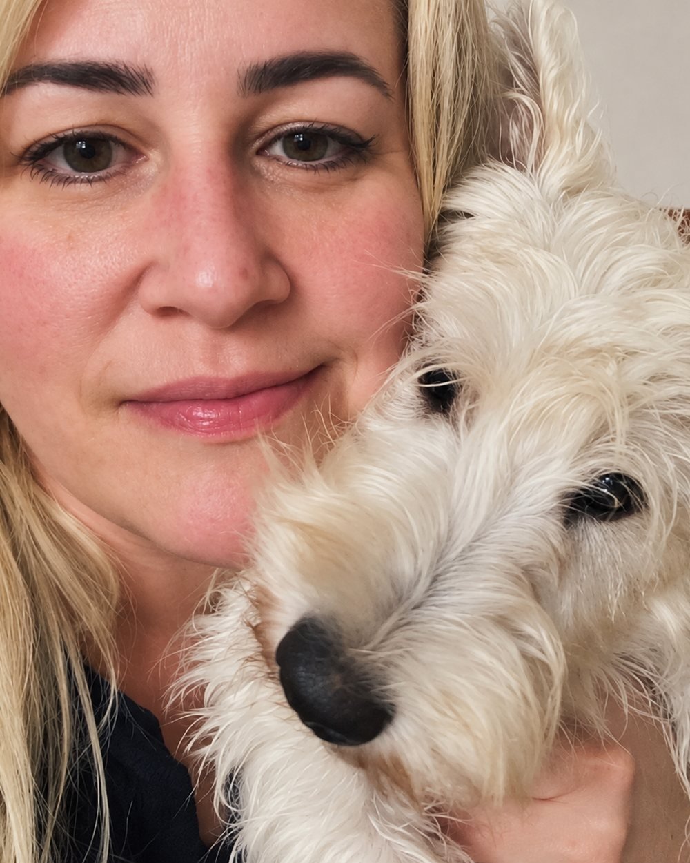 Tutora com cachorro